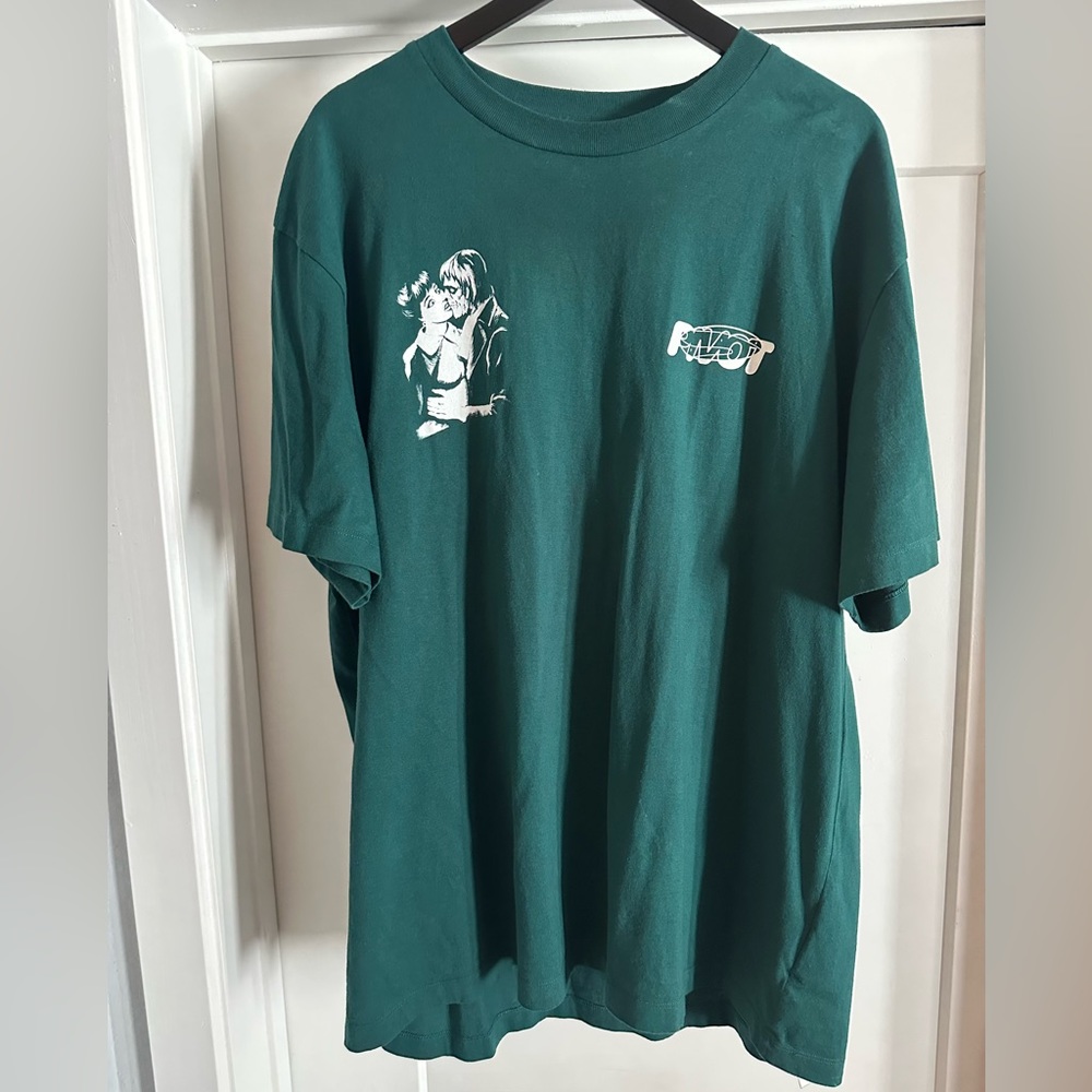 Green with white logo T shirt
